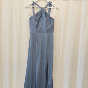 Azazie Light Blue Maxi Dress